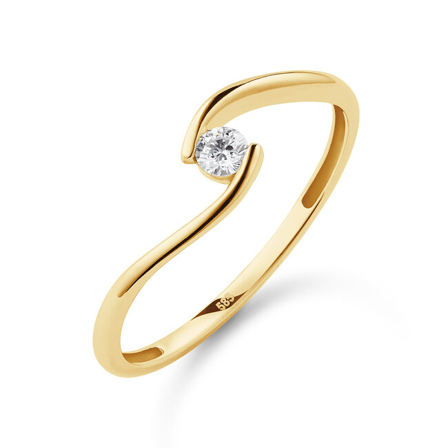 Infini No. 3 - 0.10 ct. - diamanten ring