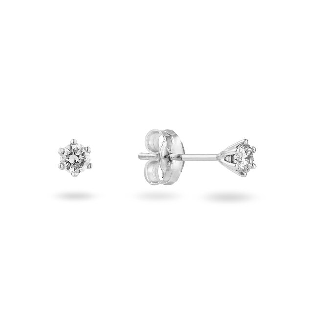 Solitaire Classique - 0.10 ct. - Diamanten oorstekers