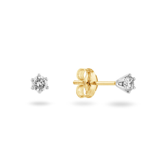 Solitaire Classique - 0.10 ct. - Diamanten oorstekers