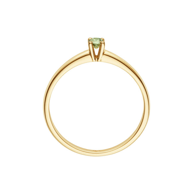 Solitaire Elite - Groene diamant - 0.10 ct