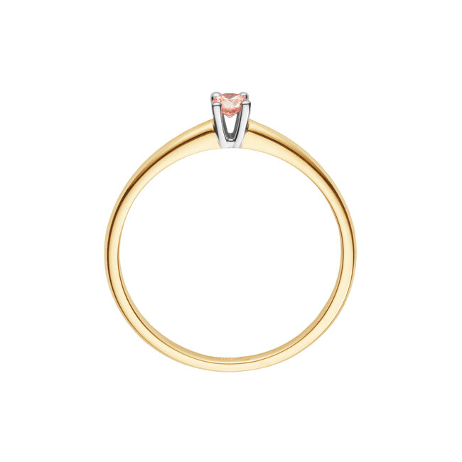 Solitaire Elite - Roze diamant - 0.10 ct