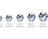 Welke diamantgrootte past bij mij?