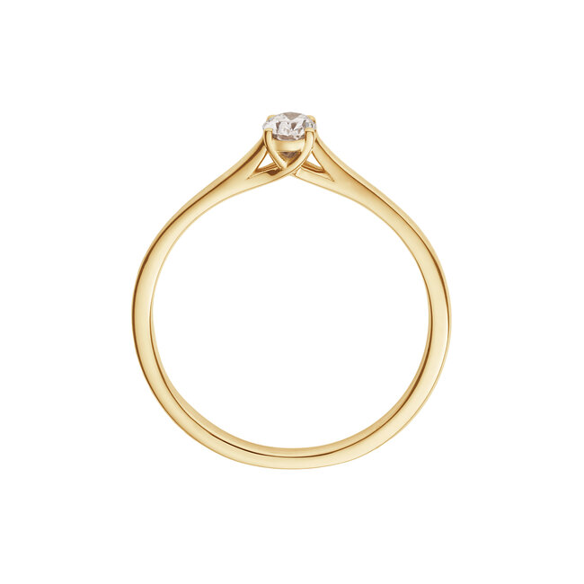 Yara Solitaire Elite Oval ring - 0.20 ct ovale lab-grown diamant