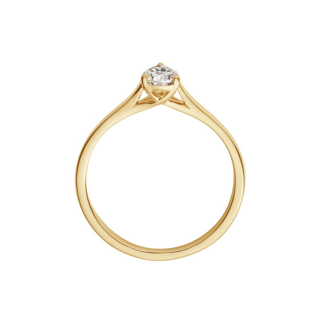 Yara Solitaire Elite Pear ring - 0.50 ct peervormige lab-grown diamant