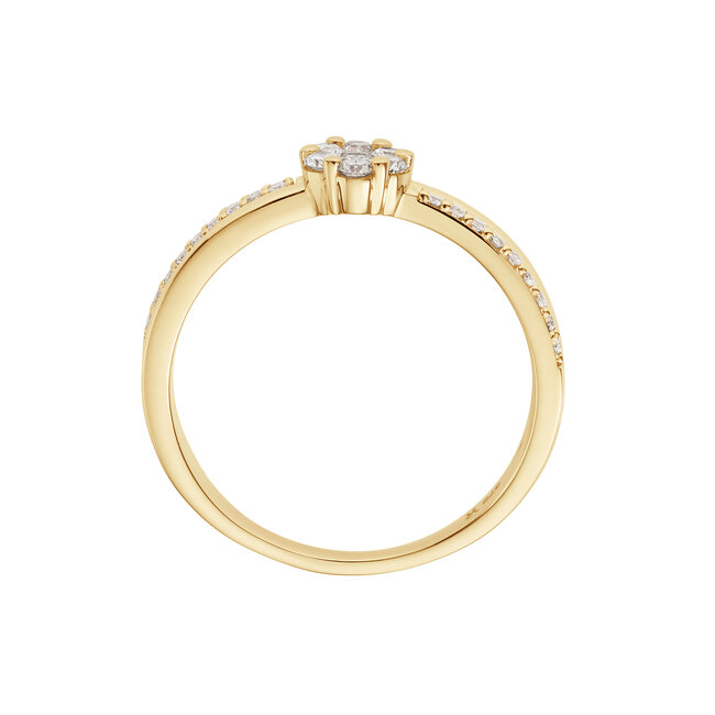 Rosette - 0.27 ct lab-grown diamanten ring