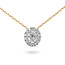 Halo Oval - 0.51 ct - Diamanten ketting