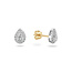 Halo Pear oorstekers - 0.53 ct lab-grown diamanten