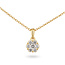 Rosette - 0.20 ct  - Diamanten ketting