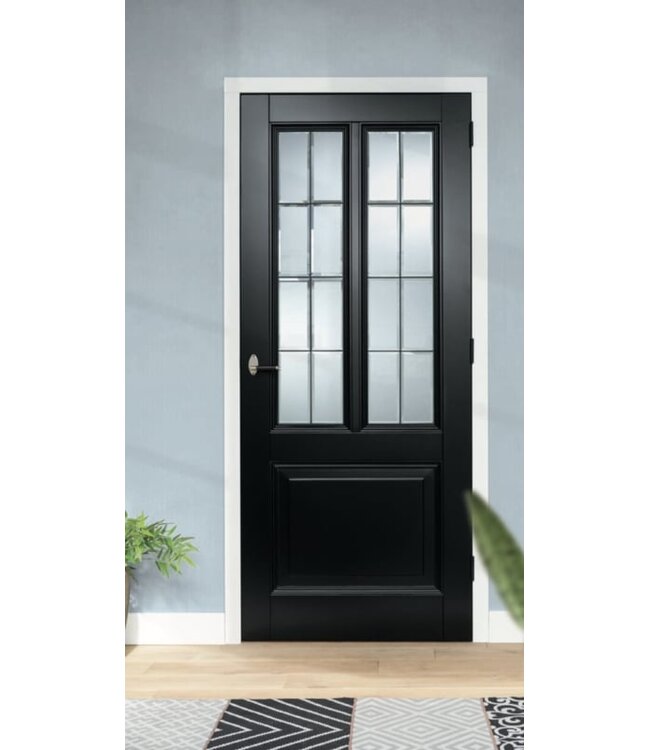 Austria Austria binnendeur  Classic Black Aerdenhout Glas in Lood Udine