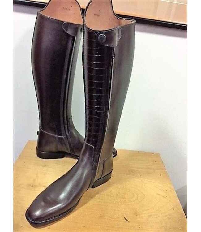 Petrie Dressage Boots 25% Discount D521-8.0 Petrie Sublime dressage brown calf leather and brown crocoleather shaft 8.0 45-37 custom made