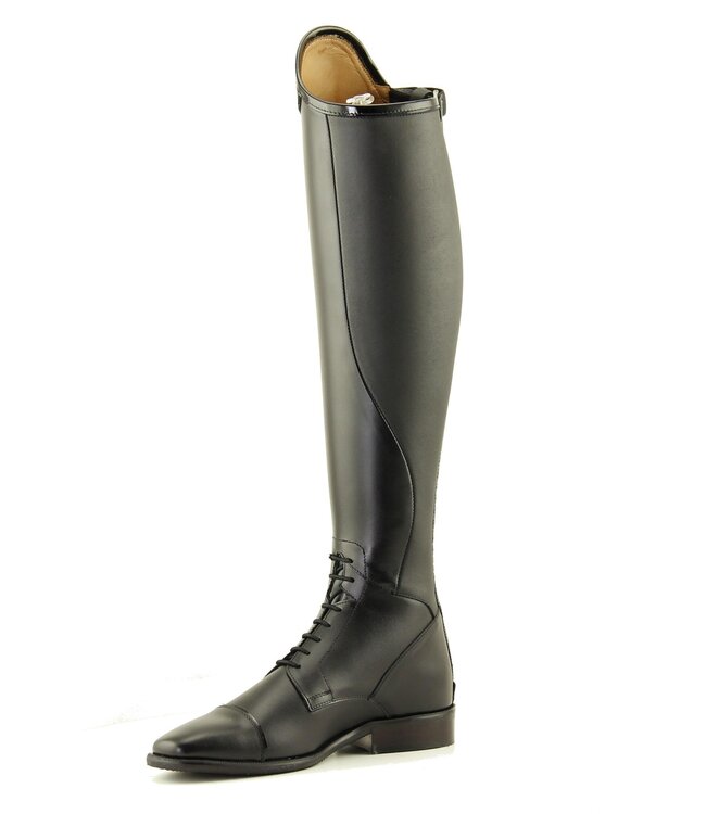 Petrie Boots J010-5.0 Petrie Riva black Laced Ridingboot with and top-cuff "stardust"  size 38 48-35 L