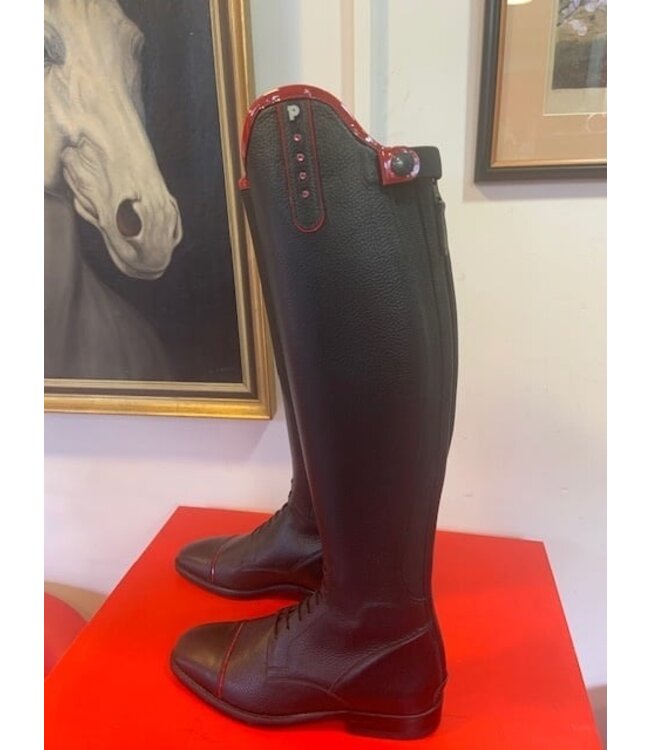 Petrie Boots J013-5.0 Petrie Mila black Laced Ridingboot with whipholder with Swarowski 5.0 47-33 NX