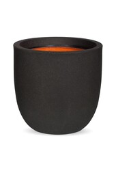 Czarna doniczka kulista