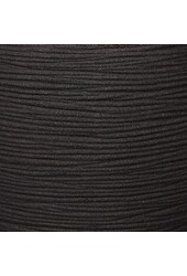 Elegancki niski czarny wazon