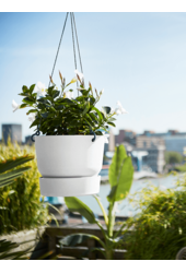 Greenville wisząca doniczka biała