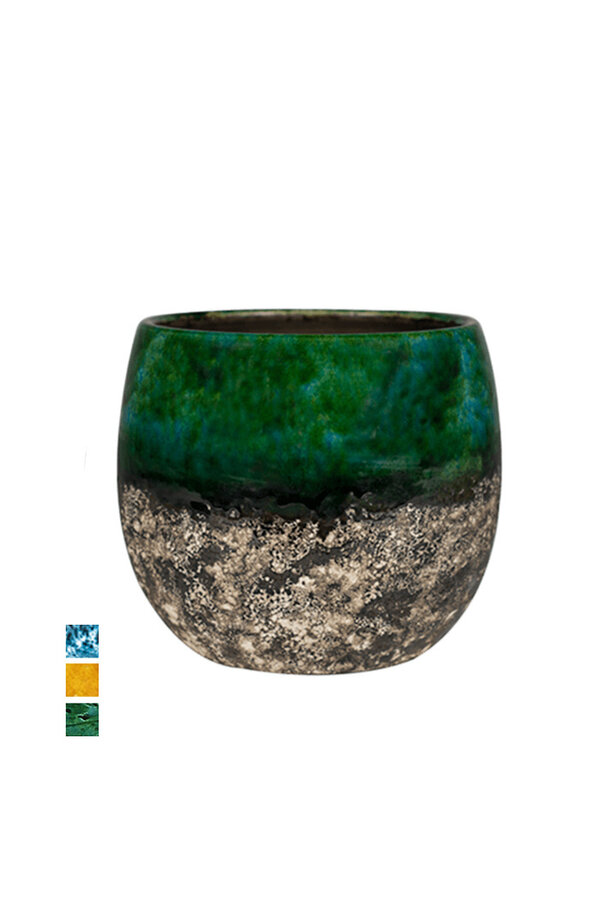 Doniczka Lindy Green Black