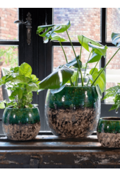 Doniczka Lindy Green Black