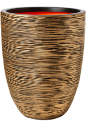 Capi Nature Rib NL Wazon Elegant Niski Czarny Złoty