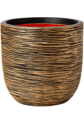 Capi Nature Rib NL Doniczka Kula Czarny Złoty