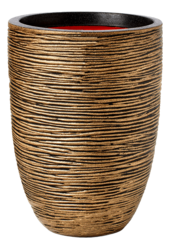 Capi Nature Rib NL Wazon elegancki niski antracytowy