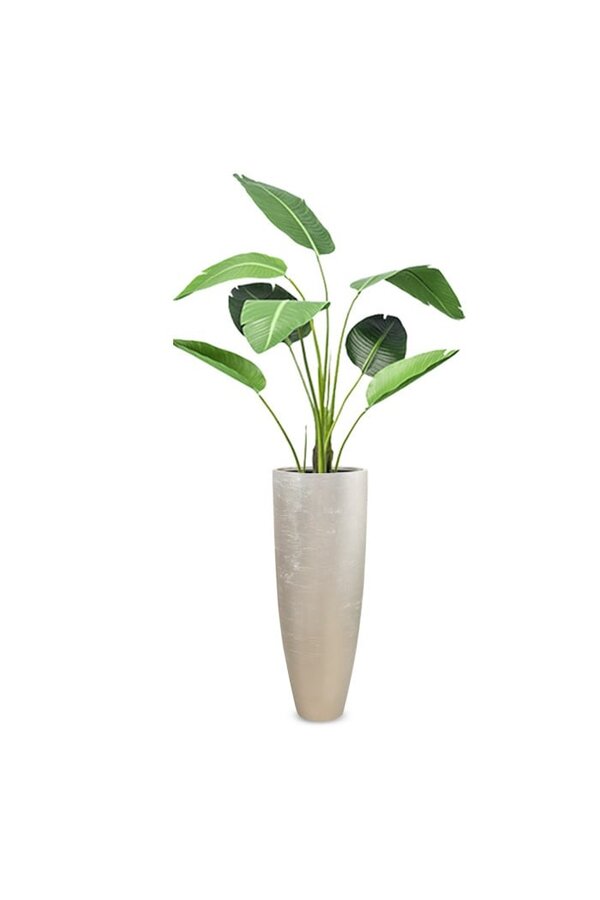 Sztuczna roślina Strelitzia w doniczce Champagne