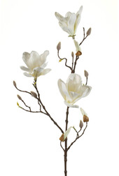 Sztuczna gałąź magnolii biała L