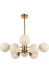 Lampa wisząca Gina White Gold 8-punktowa