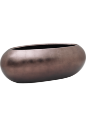 Baq Metallic Silver Leaf Boat matt coffee