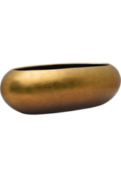 Baq Metaliczny Srebrny Liść Łódź matowa kawa