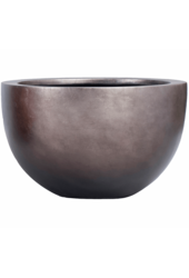 Baq Metallic Silver Leaf Bowl matowa kawa