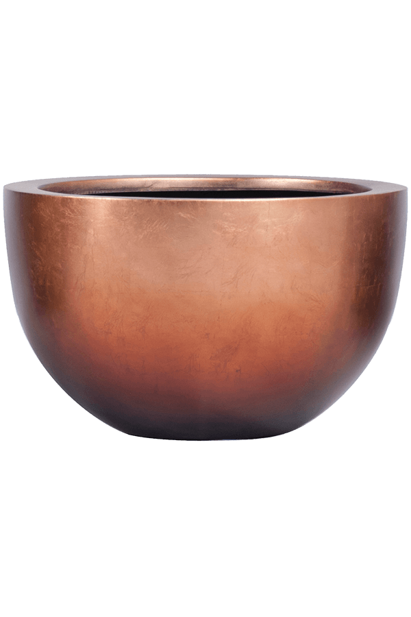 Baq Metallic Silver Leaf Bowl matowa kawa