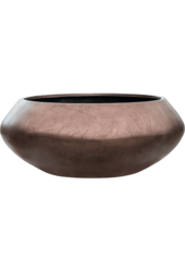 Baq Metallic Silver Leaf Bowl Ufo Matt Copper