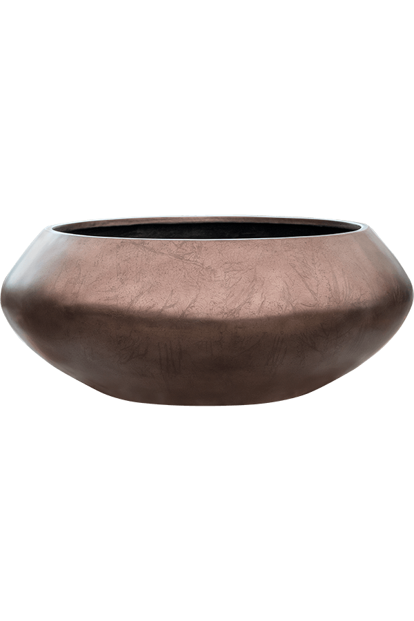 Baq Metallic Silver Leaf Bowl Ufo Matt Copper