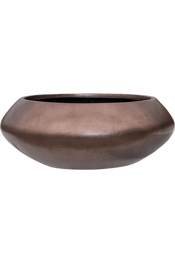Baq Metallic Silver Leaf Bowl Ufo Matt Coffee