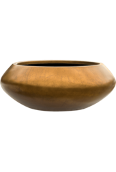 Baq Metallic Silver Leaf Bowl Ufo Matt Coffee