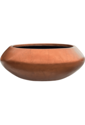 Baq Metallic Silver Leaf Bowl Ufo Matt Coffee