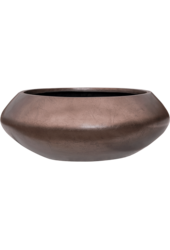 Baq Metallic Silver Leaf Bowl Ufo Matt Honey