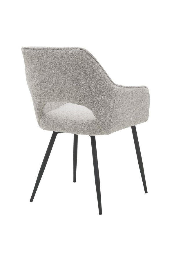 Krzesło do jadalni Gina – Bouclé – Naturalne