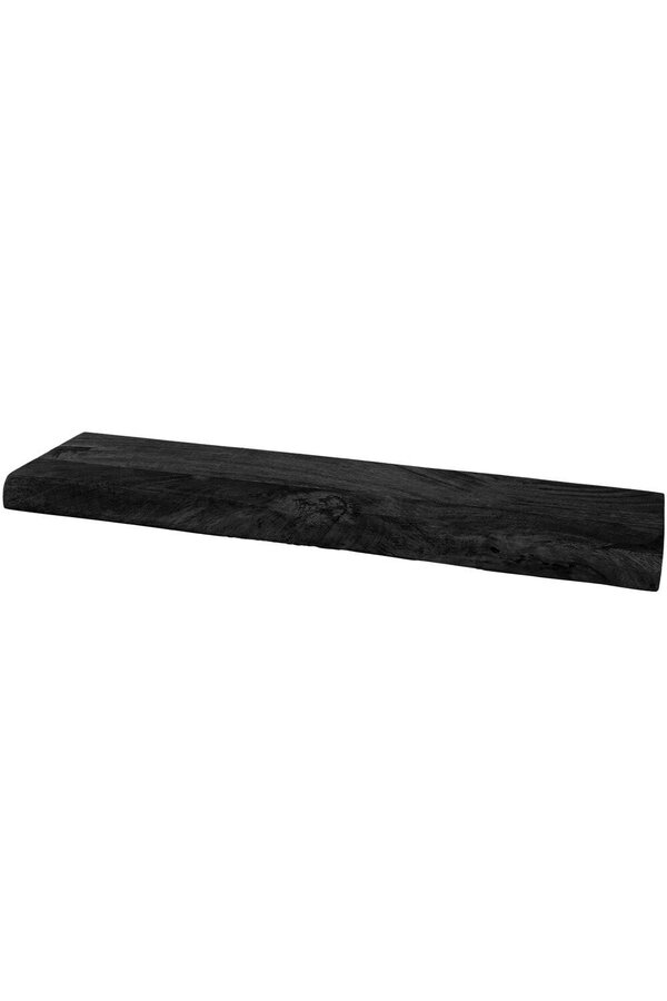 Półka ścienna Pure Czarne Drewno Mango 80 cm