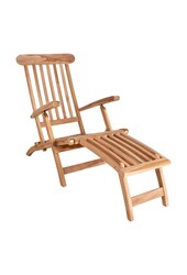 Arrecife Teak leżak - Leżak z drewna tekowego. Regulowane oparcie z 4 pozycjami