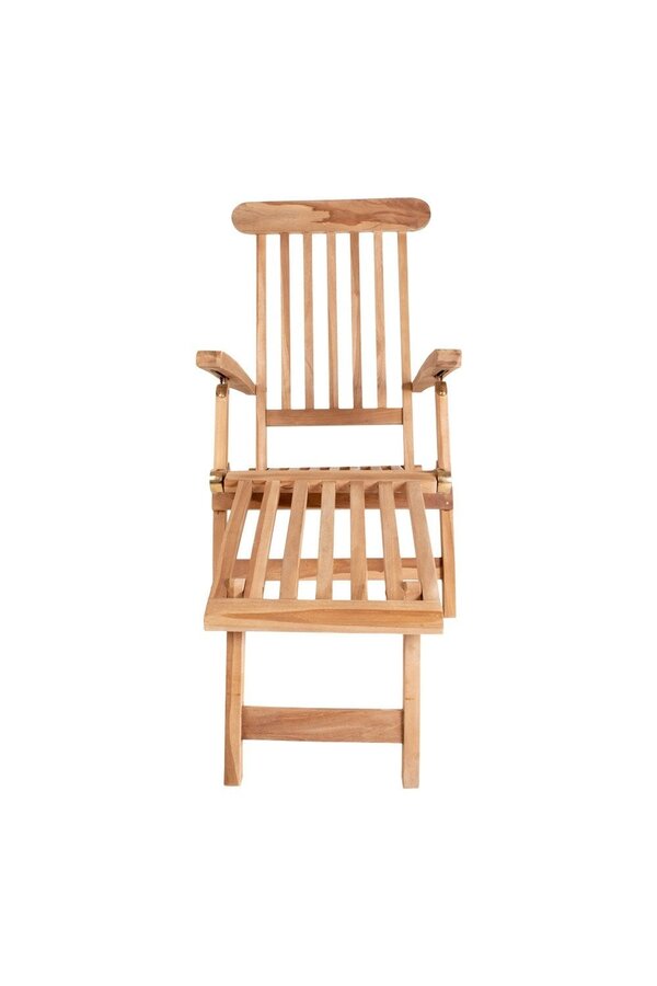 Arrecife Teak leżak - Leżak z drewna tekowego. Regulowane oparcie z 4 pozycjami