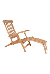Arrecife Teak leżak - Leżak z drewna tekowego. Regulowane oparcie z 4 pozycjami