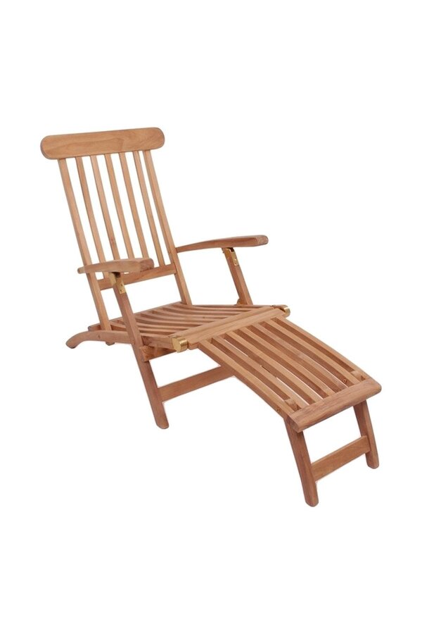 Arrecife Teak leżak - Leżak z drewna tekowego. Regulowane oparcie z 4 pozycjami