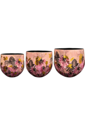 Designed By Lammie Doniczka Polly Pink (zestaw 3)