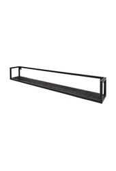 Półka ścienna Vintage z czarnego drewna mango 140 cm