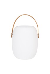 Lampa LED Cardiff - Lampa z paskiem, ładowalna, głośnik Bluetooth, biała