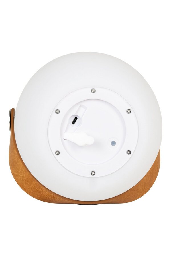 Lampa LED Cardiff - Lampa z paskiem, ładowalna, głośnik Bluetooth, biała