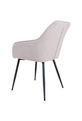 Krzesło do jadalni Fenna – Bouclé – Naturalne