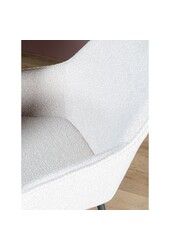 Krzesło do jadalni Fenna – Bouclé – Naturalne