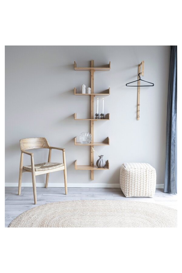 Trento Wieszak na ubrania - Wieszak na ubrania z bambusa, naturalny